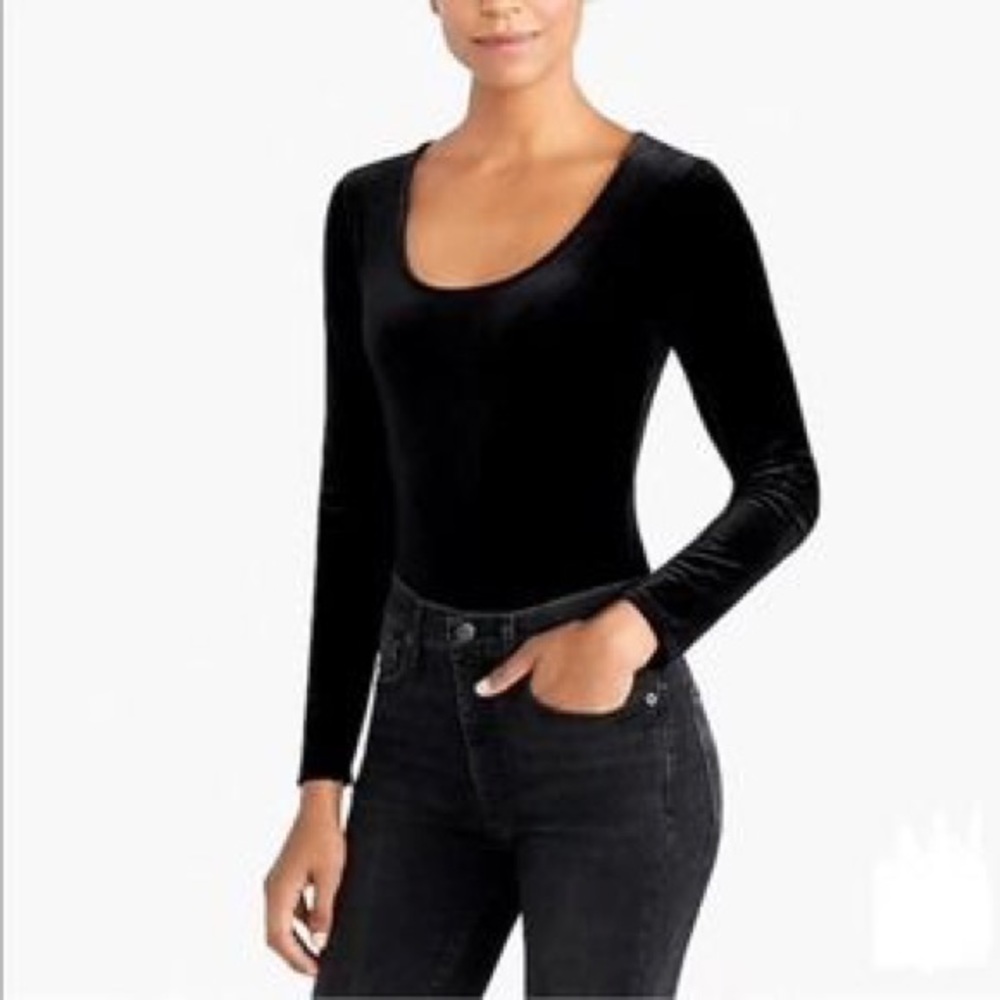 JCrew | Velvet Bodysuit